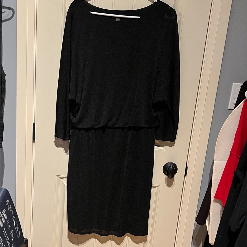 Nine West Classic Black 3/4  Sleeve Dress with sparkle